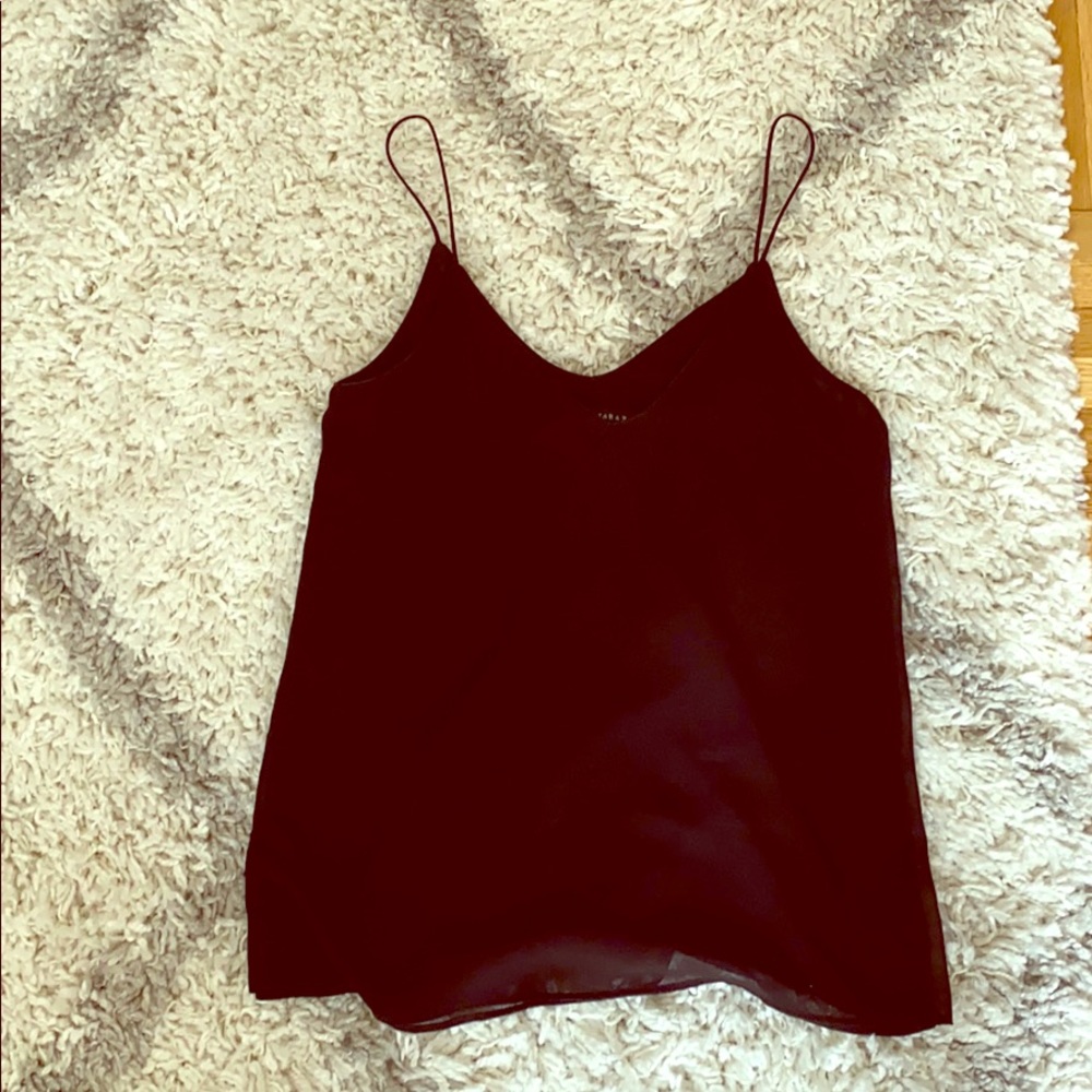 Zara flowy black strappy top